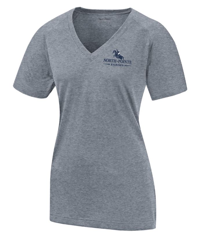 Ladies Ultimate Performance V Neck  T-Shirt(LST700)- North Pointe Farm